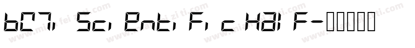BW7i Scientific Half字体转换